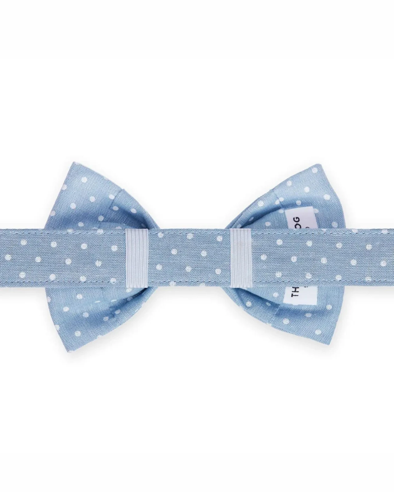 THE FOGGY DOG Chambray Dots Dog Bow Tie (Made In The USA) 3 THE FOGGY DOG Chambray Dots Dog Bow Tie (Made In The USA) - Image 3