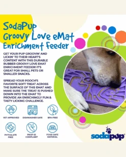 SODA PUP Groovy Love Enrichment Lick Mat (Made In The USA) -Pet Sale Shop 4 b43c118f 88e2 47a3 a331 a141ee9fc083