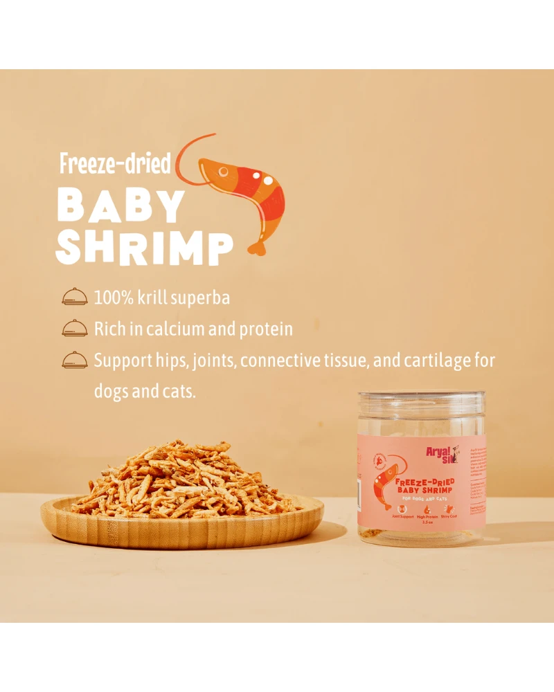 ARYA SIT Freeze-Dried Baby Shrimp Treat For Dogs & Cats 3 ARYA SIT Freeze-Dried Baby Shrimp Treat For Dogs & Cats - Image 3