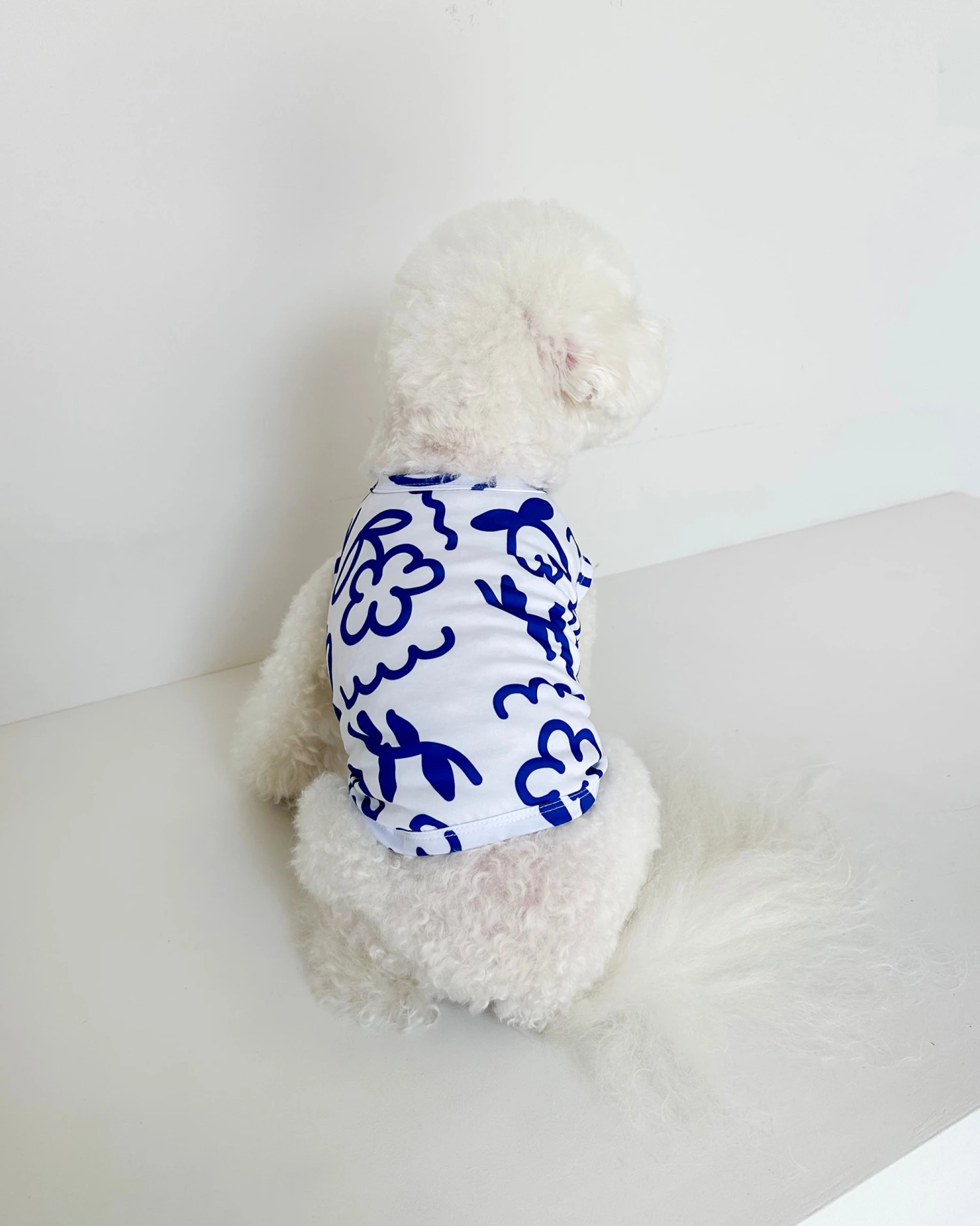 COTE A COTE Blue Scribbles Cooling Dog Tee 7 COTE A COTE Blue Scribbles Cooling Dog Tee - Image 7