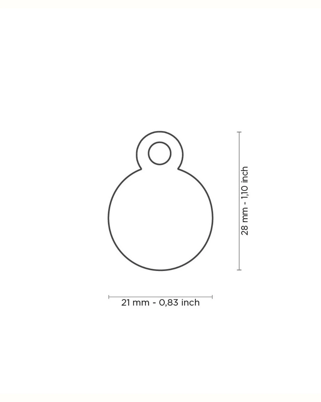 MY FAMILY Chic Circle Chrome Custom Pet ID Tag 5 MY FAMILY Chic Circle Chrome Custom Pet ID Tag - Image 5