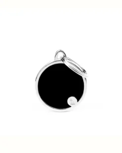 MY FAMILY Handmade Circle Tag In Jet Black Custom Pet ID Tag -Pet Sale Shop 51 03ea7fd1 b66a 46e6 b1ce a4cad3d8d787
