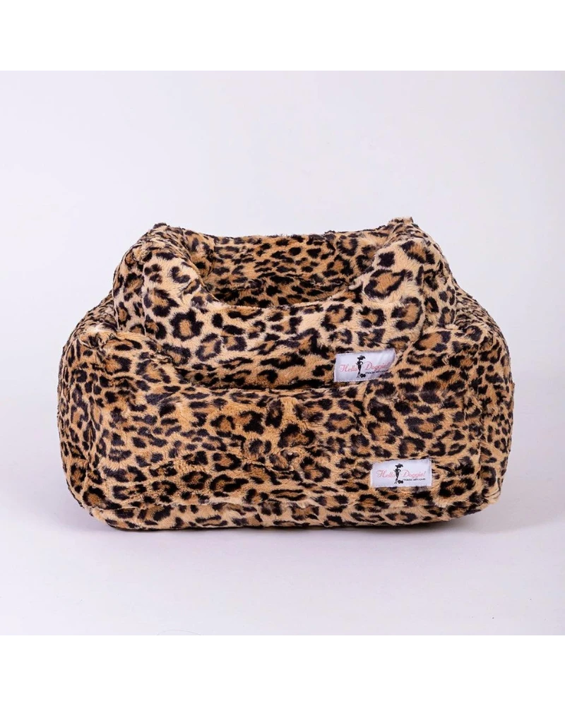 HELLO DOGGIE Cashmere Collection Faux-Fur Dog Bed In Leopard (Custom/Direct-Ship) (Made In The USA) 2 HELLO DOGGIE Cashmere Collection Faux-Fur Dog Bed In Leopard (Custom/Direct-Ship) (Made In The USA) - Image 2