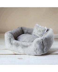HELLO DOGGIE The Divine Dog Bed In Grey (Custom/Direct-Ship) (Made In The USA)