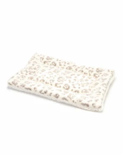 MUTTS & MITTENS Cream Leopard Plush Fleece Pet Napping Mat (Made In The USA) -Pet Sale Shop 55 97365094 39a7 4988 bb9f 438fe52b0053