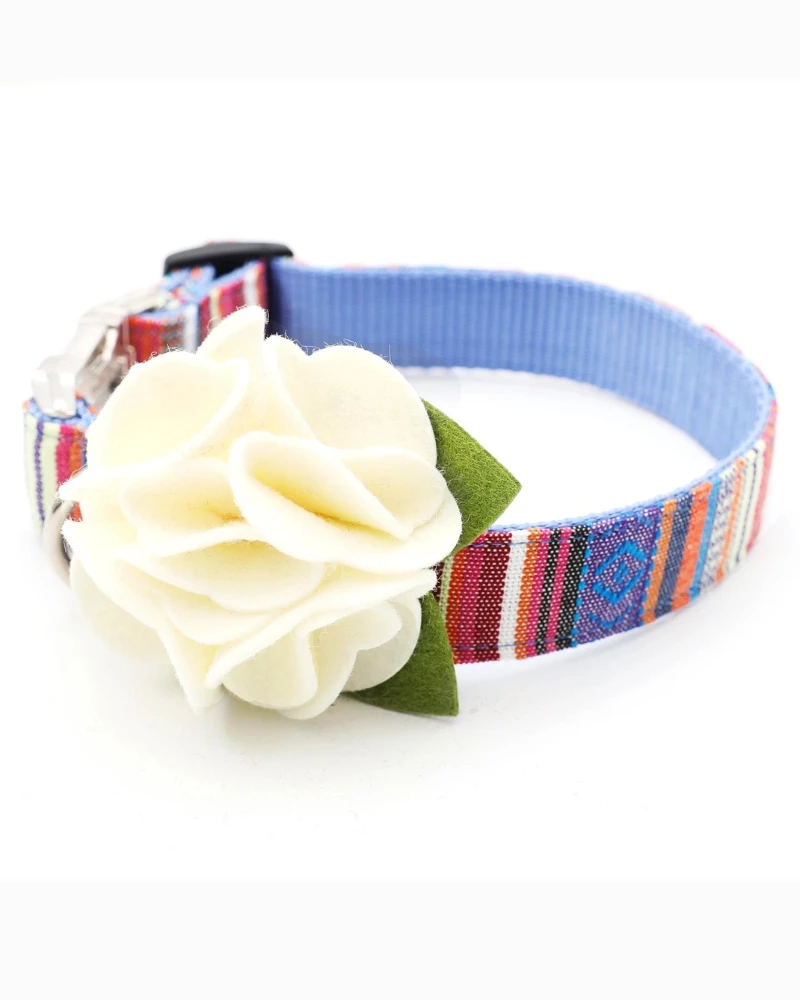 MIMI GREEN Dog Collar Hydrangea Flower (Made In The USA) 2 MIMI GREEN Dog Collar Hydrangea Flower (Made In The USA) - Image 2