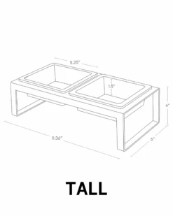 YAMAZAKI Tower Pet Food Bowl In White -Pet Sale Shop 5 69436c0e b3b9 41b2 8616 c4b23fd00f15