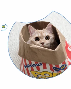 BITE ME Popcorn Paper Bag Cat Cave Toy -Pet Sale Shop 5 6a5516b9 0b6c 4a5d b61b 964548b781f6