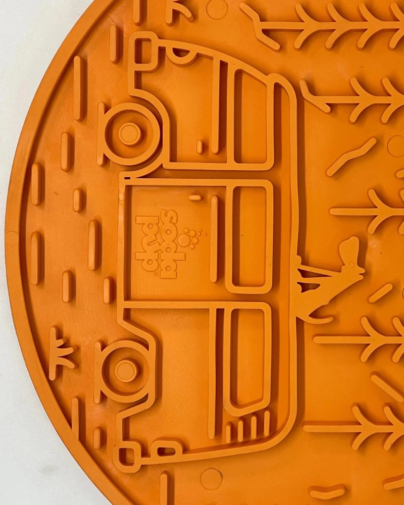 SODA PUP Camp Enrichment Lick Mat With Suction Cups (Made In The USA) 2 SODA PUP Camp Enrichment Lick Mat With Suction Cups (Made In The USA) - Image 2