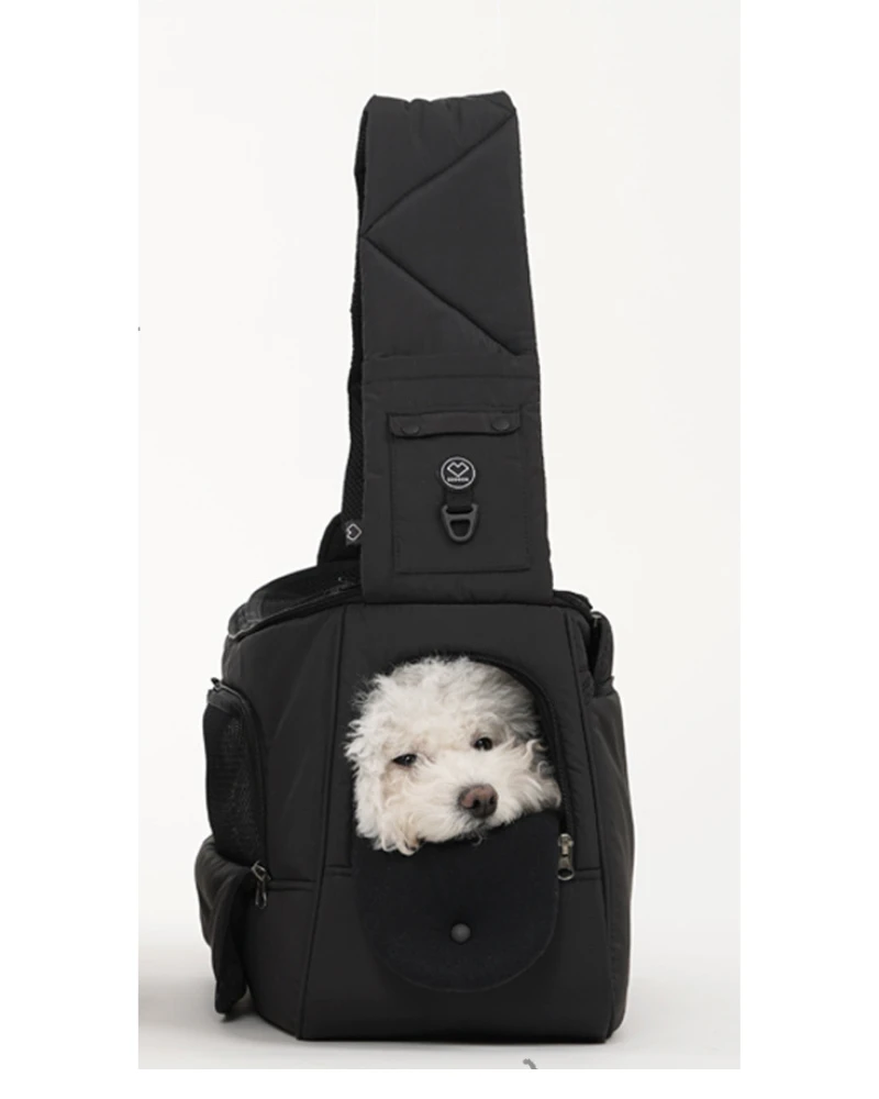 SSOOOK Dog Sling Bag In Black Or Beige 3 SSOOOK Dog Sling Bag In Black Or Beige - Image 3