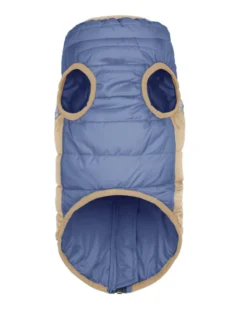 GOOBY Mountaineer Waterproof Dog Harness Jacket In Tan & Moonstone Blue (FINAL SALE) -Pet Sale Shop 6 deb99f54 8518 4c43 a48f 63faf615968d