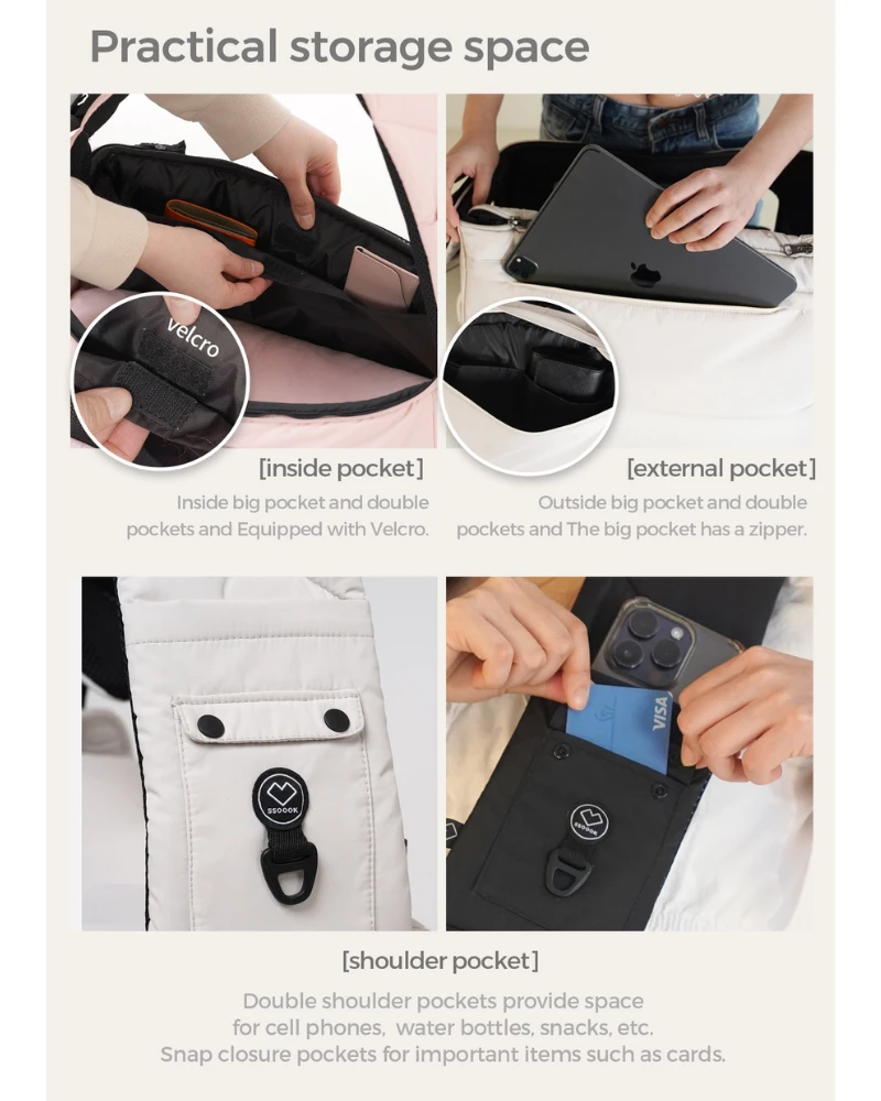 SSOOOK Dog Sling Bag In Black Or Beige 9 SSOOOK Dog Sling Bag In Black Or Beige - Image 9