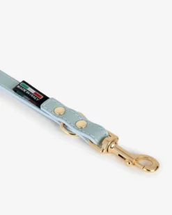 BRANNI Sky Blue Nara Leather Dog Leash With Brass Hardware (Made In Italy) 10 BRANNI Sky Blue Nara Leather Dog Leash With Brass Hardware (Made In Italy) -Pet Sale Shop 7 d9c76746 d5c6 470b bfad 93d340b80257