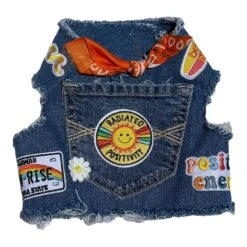 HEADS OR TAILS PUP Sunshine Positivity Denim Dog Harness -Pet Sale Shop 7c847f2ac1d62a4fe6ab1c4a32fd3b0294579593d1dbe06151e47e91b04f2b8f