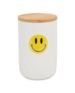 BONE DRY Let's Get Happy Smiley Face Treat Jar -Pet Sale Shop 84