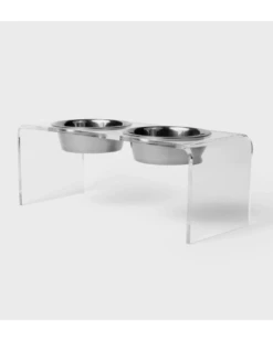HIDDIN Clear Lucite Double Bowl Pet Feeder (Made In The USA) (Direct-Ship) 27 HIDDIN Clear Lucite Double Bowl Pet Feeder (Made In The USA) (Direct-Ship) -Pet Sale Shop 84 a257e0a6 beac 4ac7 b4b3 a5bab36f49b0