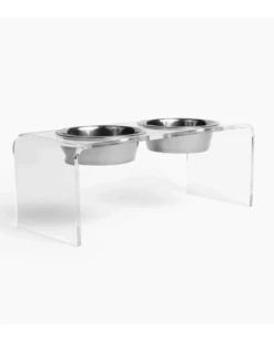 HIDDIN Clear Lucite Double Bowl Pet Feeder (Made In The USA) (Direct-Ship) 24 HIDDIN Clear Lucite Double Bowl Pet Feeder (Made In The USA) (Direct-Ship) -Pet Sale Shop 87 b8d1834b e5c3 4f4f 8695 ea9eca08b01b