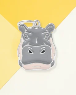 MY FAMILY Totally Hippo Custom Pet ID Tag