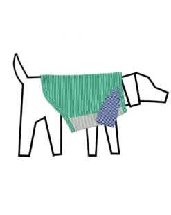 WARE OF THE DOG Green & White Striped Dog T-Shirt (Made In The USA) -Pet Sale Shop 8 86eec790 165e 422d 838e aecd57d75189