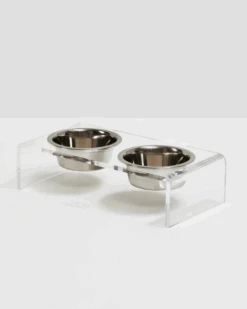 HIDDIN Clear Lucite Double Bowl Pet Feeder (Made In The USA) (Direct-Ship) 22 HIDDIN Clear Lucite Double Bowl Pet Feeder (Made In The USA) (Direct-Ship) -Pet Sale Shop 92 3128851e a4d8 4528 951b fcf8e688caf2