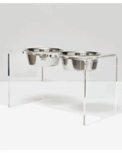 HIDDIN Clear Lucite Double Bowl Pet Feeder (Made In The USA) (Direct-Ship) 26 HIDDIN Clear Lucite Double Bowl Pet Feeder (Made In The USA) (Direct-Ship) -Pet Sale Shop 93 84774ee8 05f2 455c 9ac3 5a2e2e096af7