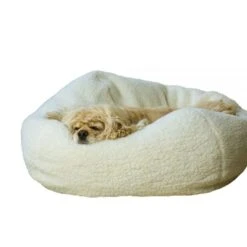 CAROLINA PET COMPANY Cheeky Pouf In Sherpa (Custom/Drop-Ship) -Pet Sale Shop CAROLINA PET COMPANY Cheeky Poof in Sherpa