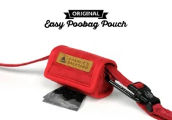 CHARLIE'S BACKYARD Easy Dog Poo Bag In Red -Pet Sale Shop CB Pouch 4