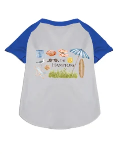 DOG & CO. The Hamptons Summer Dog T-Shirt In Surf Blue (Dog & Co. Exclusive) -Pet Sale Shop CUSTOMTees DOG CO . 1
