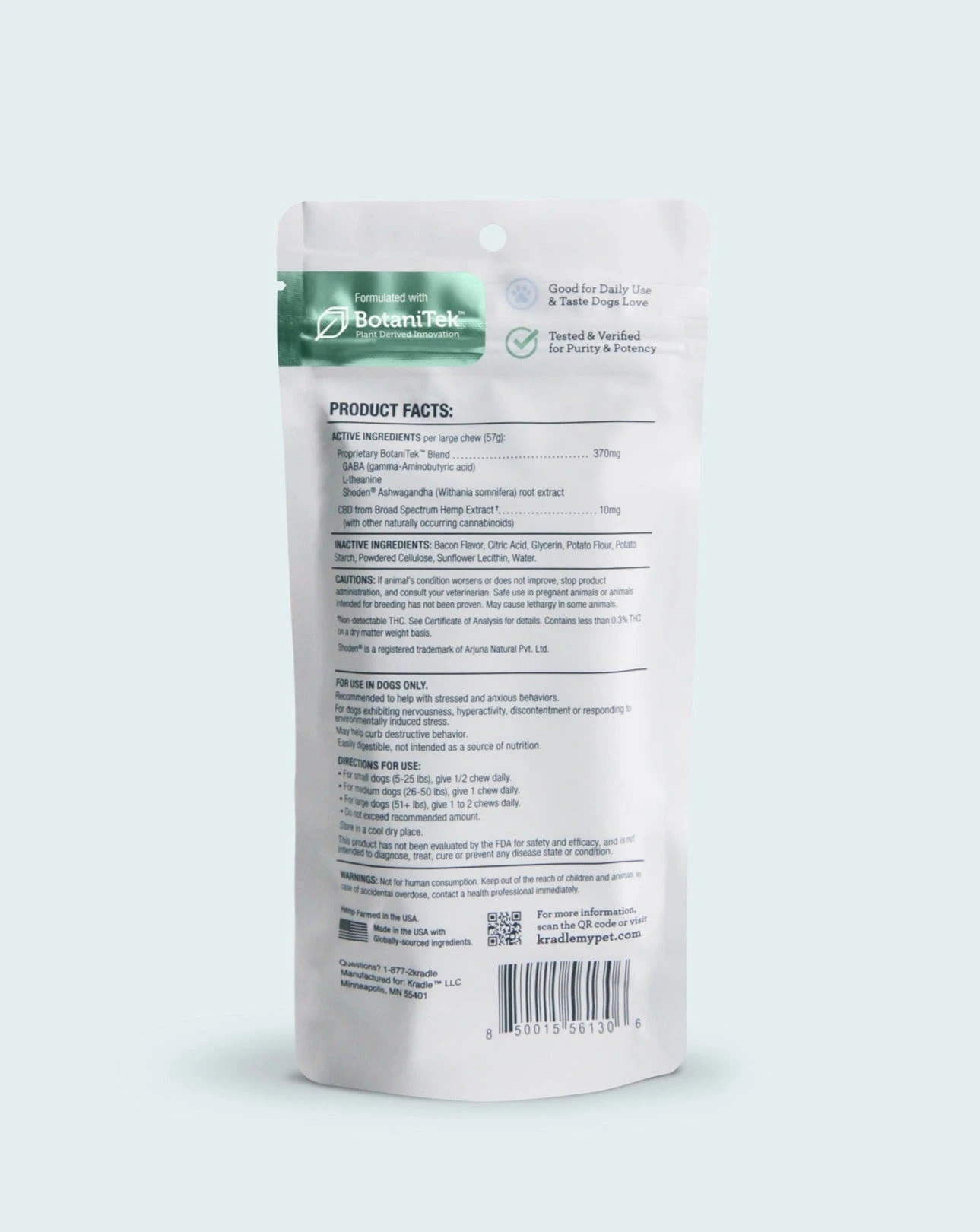 KRADLE Chillers CBD Hard Chews For Dogs (2 Pack) 4 KRADLE Chillers CBD Hard Chews For Dogs (2 Pack) - Image 4