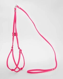 DOG & CO. Step-In Adjustable Dog Harness In Neon Pink (Made In The USA) -Pet Sale Shop DOG CO. Step InHarnessinNeonPink 9183