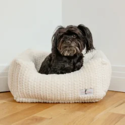 HELLO DOGGIE Paris Dog Bed In Ivory (Made In The USA) (Direct-Ship)