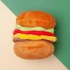 P.L.A.Y. American Classic Hamburger Plush Dog Toy