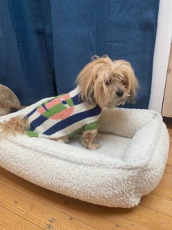 BOWSER'S PET PRODUCTS Urban Lounger In Ivory Sheepskin (Direct-Ship) -Pet Sale Shop DONOTDISTURB scaled