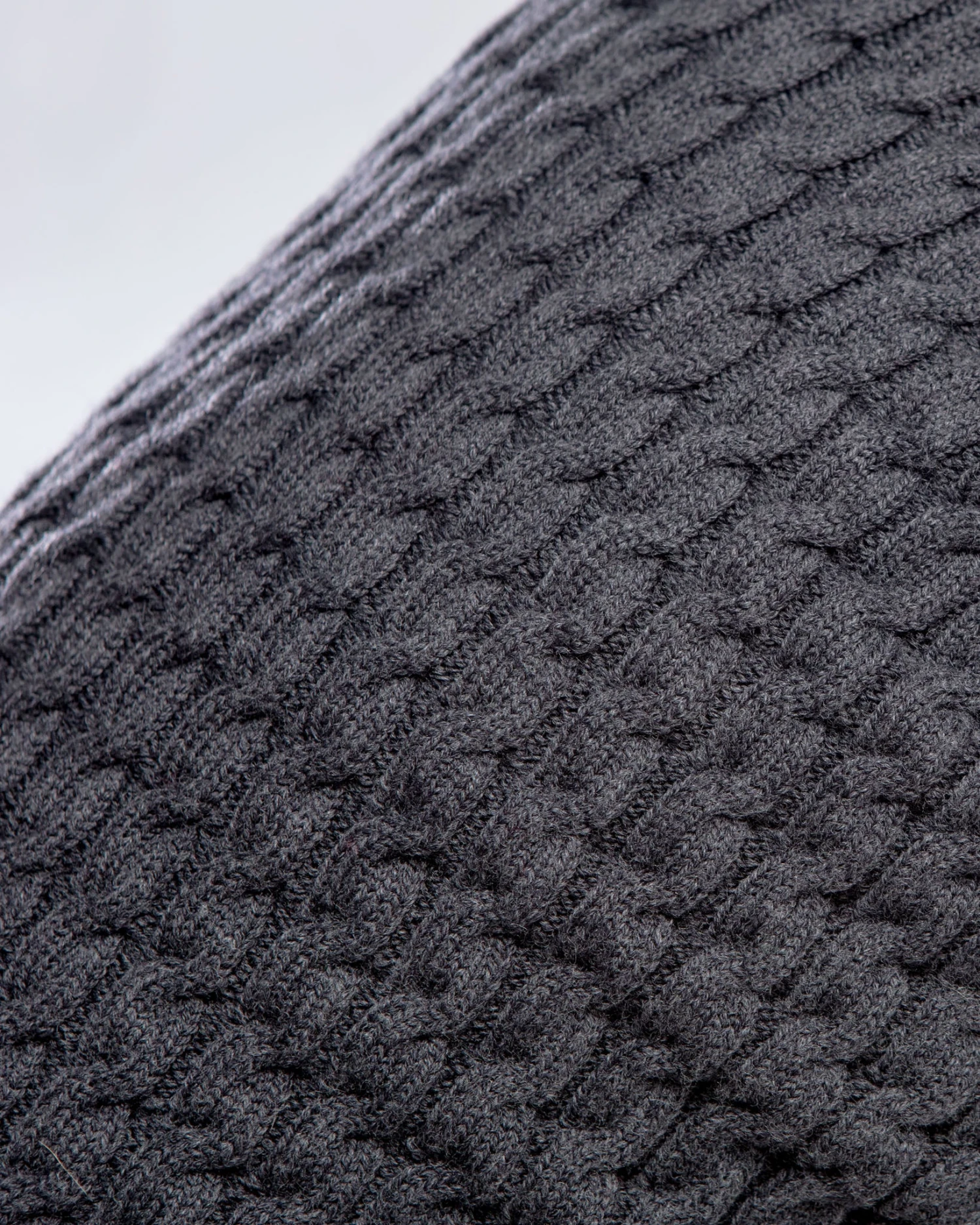 DOG & CO. COLLECTION The Uptown Cable Knit Sweater In City Slush Grey Merino Wool (Made In NYC) 10 DOG & CO. COLLECTION The Uptown Cable Knit Sweater In City Slush Grey Merino Wool (Made In NYC) - Image 10