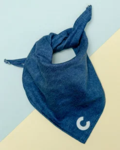 THRIFT DOG Custom Initial Bandana In Dark Denim (Drop-Ship) 12 THRIFT DOG Custom Initial Bandana In Dark Denim (Drop-Ship) -Pet Sale Shop Dog Co1C5A5471