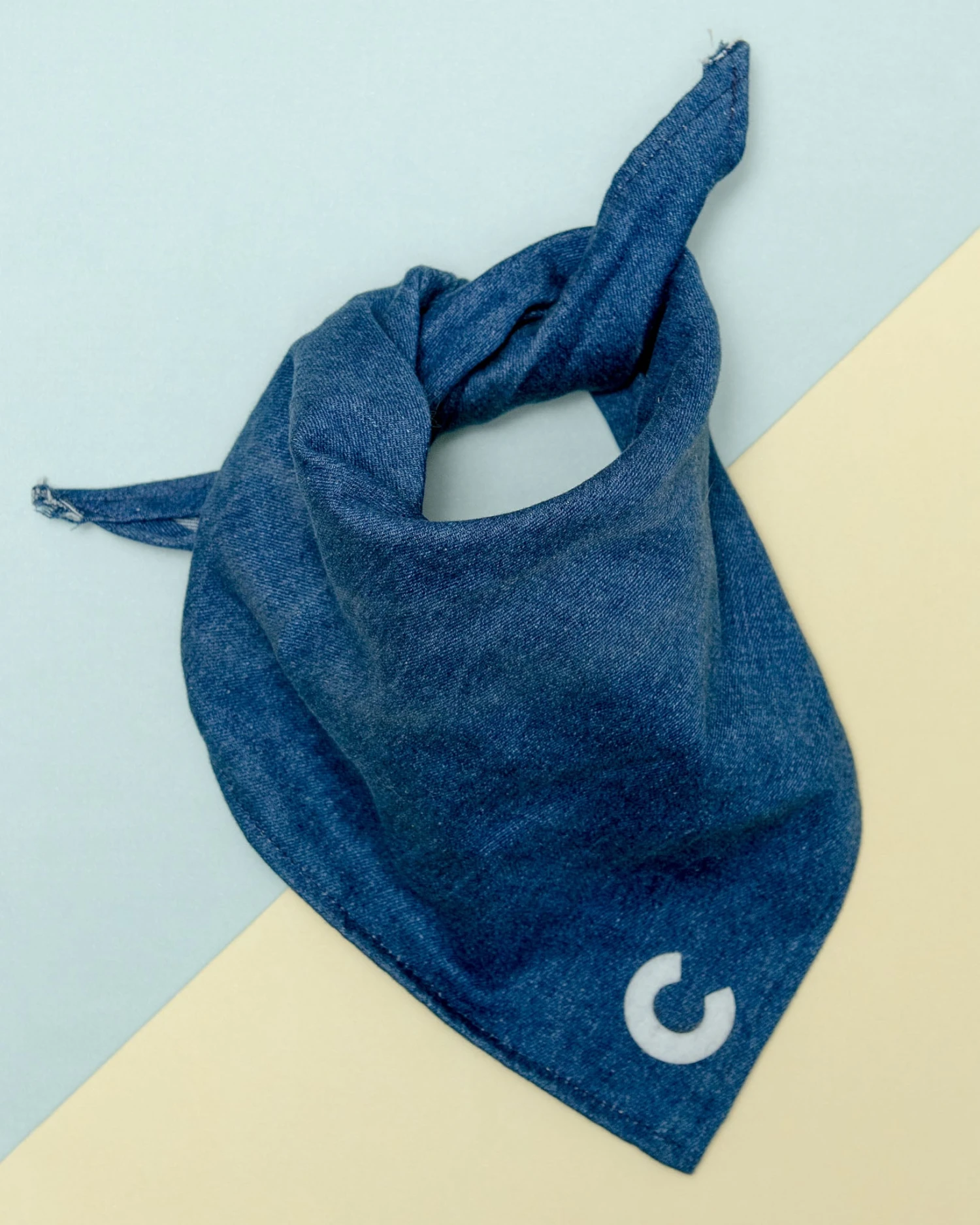 THRIFT DOG Custom Initial Bandana In Dark Denim (Drop-Ship) 3 THRIFT DOG Custom Initial Bandana In Dark Denim (Drop-Ship) - Image 3