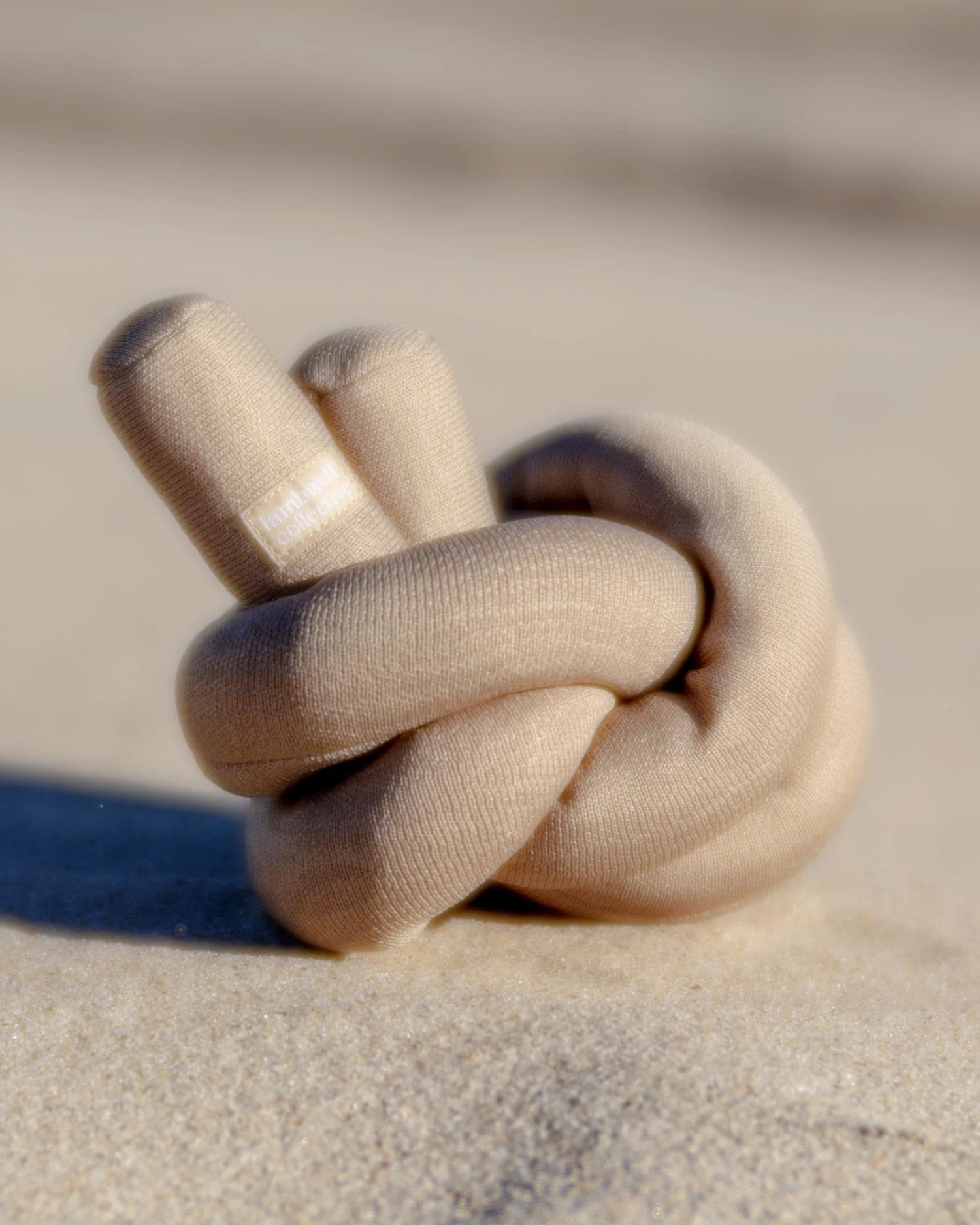 LAMBWOLF COLLECTIVE NouNou Interactive Crinkle Dog Toy In Tan 5 LAMBWOLF COLLECTIVE NouNou Interactive Crinkle Dog Toy In Tan - Image 5