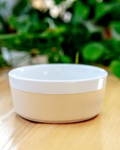 WAGGO Textured Dipper Ceramic Dog Bowl In White 10 WAGGO Textured Dipper Ceramic Dog Bowl In White -Pet Sale Shop Dog Co 1C5A1344