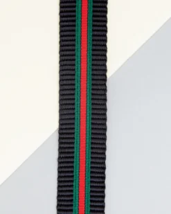 DOG & CO. COLLECTION Luxe Green & Red Stripe Dog Leash (Made In NYC) -Pet Sale Shop Dog Co 1C5A1593 50fe7d54 535f 4b4c bcdb e34fd27dd417