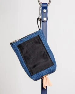 DOG & CO. COLLECTION Good Girl Bag Treat + Poop Bag Holder In Denim + Black (Made In NYC) -Pet Sale Shop Dog Co 1C5A1672