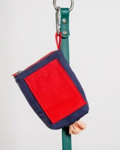 DOG & CO. COLLECTION Good Girl Bag Treat + Poop Bag Holder In Navy Canvas (Made In NYC) -Pet Sale Shop Dog Co 1C5A1681