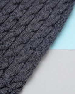 DOG & CO. COLLECTION The Uptown Cable Knit Sweater In City Slush Grey Merino Wool (Made In NYC) 15 DOG & CO. COLLECTION The Uptown Cable Knit Sweater In City Slush Grey Merino Wool (Made In NYC) -Pet Sale Shop Dog Co 1C5A1721