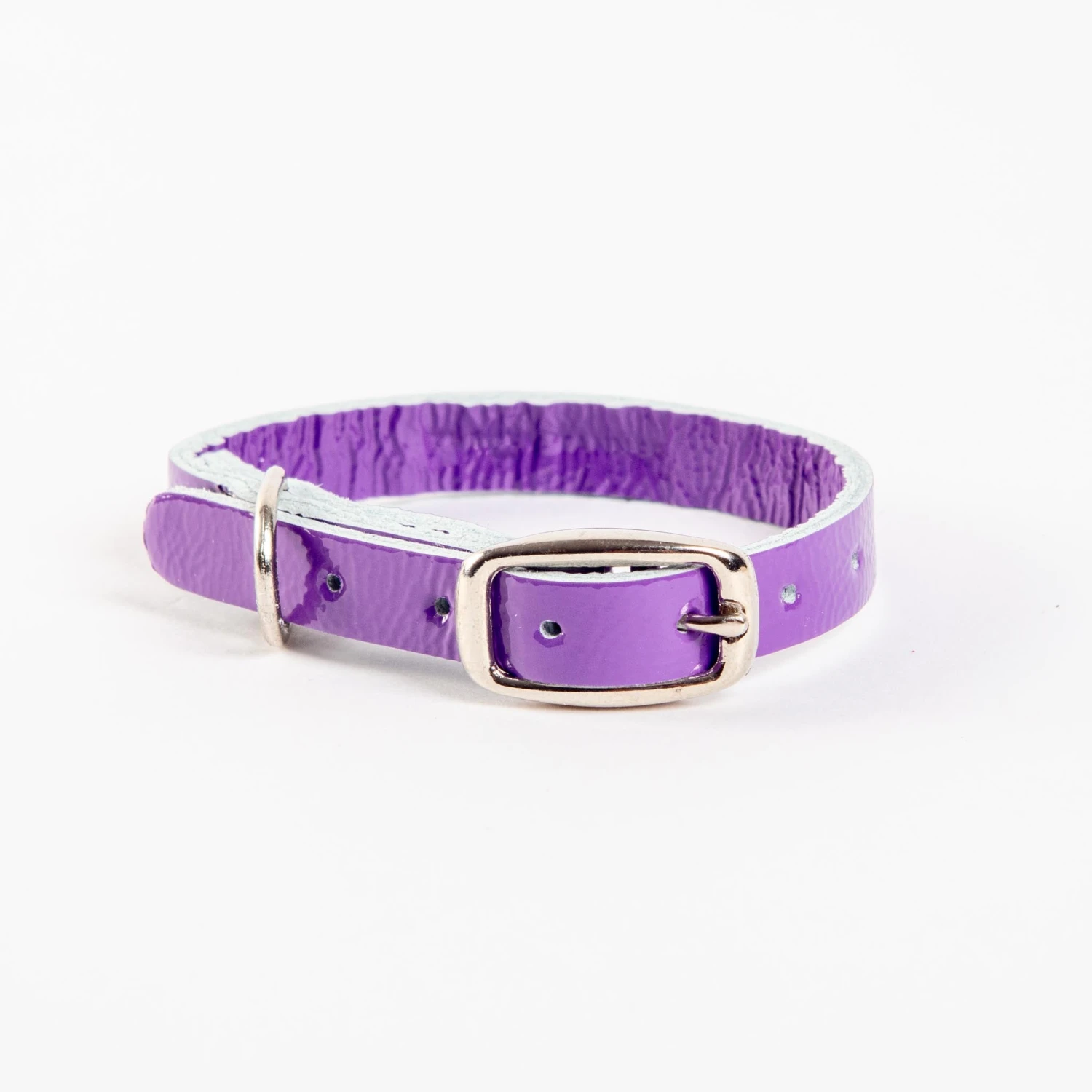 TRACEY TANNER The Cleo Leather Tag Collar In Purple Patent (DOG & CO. Exclusive) 1 TRACEY TANNER The Cleo Leather Tag Collar In Purple Patent (DOG & CO. Exclusive)