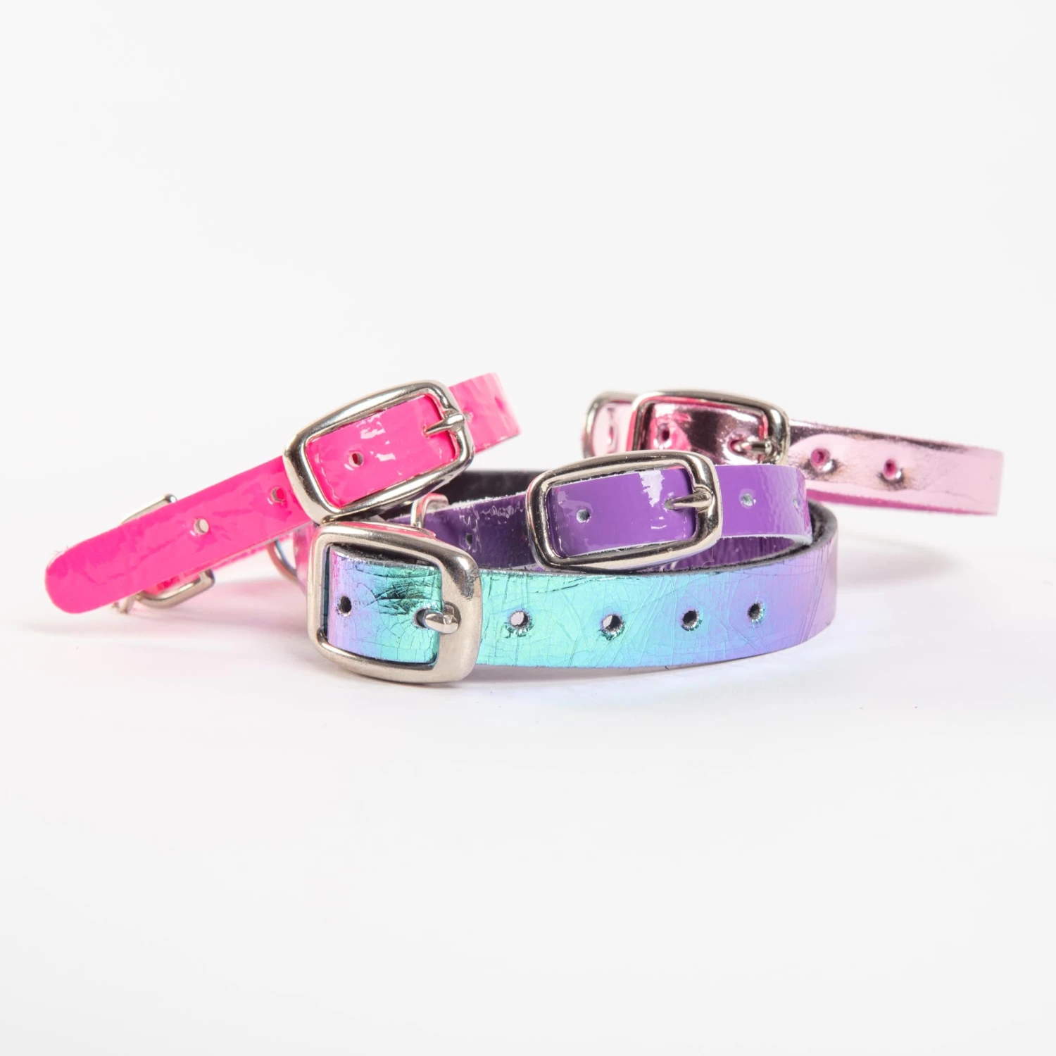 TRACEY TANNER The Cleo Leather Tag Collar In Purple Patent (DOG & CO. Exclusive) 2 TRACEY TANNER The Cleo Leather Tag Collar In Purple Patent (DOG & CO. Exclusive) - Image 2