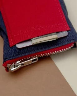 DOG & CO. COLLECTION Good Girl Bag Treat + Poop Bag Holder In Navy Canvas (Made In NYC) -Pet Sale Shop Dog Co 1C5A3057