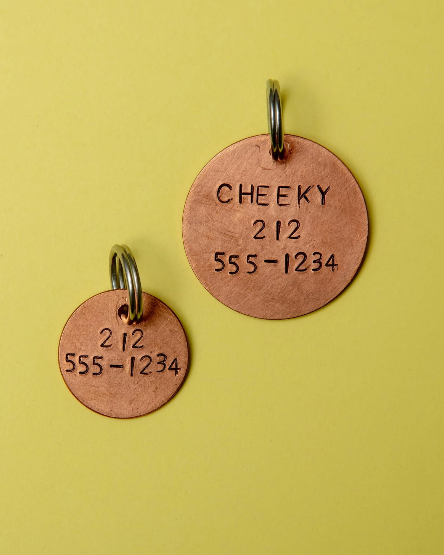 WOWIE GOODS Big Baby Round ID Tag (Custom/Drop-Ship) (Made In The USA) 2 WOWIE GOODS Big Baby Round ID Tag (Custom/Drop-Ship) (Made In The USA) - Image 2