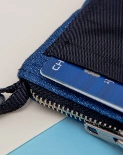 DOG & CO. COLLECTION Good Girl Bag Treat + Poop Bag Holder In Denim + Black (Made In NYC) -Pet Sale Shop Dog Co 1C5A3449