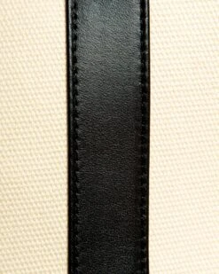 LECUONA X DOG & CO. Black Leather & Natural Canvas Luxe Dog Carrier <br>(Made In Mexico)<br>(Dog & Co. Exclusive) -Pet Sale Shop Dog Co 1C5A3547