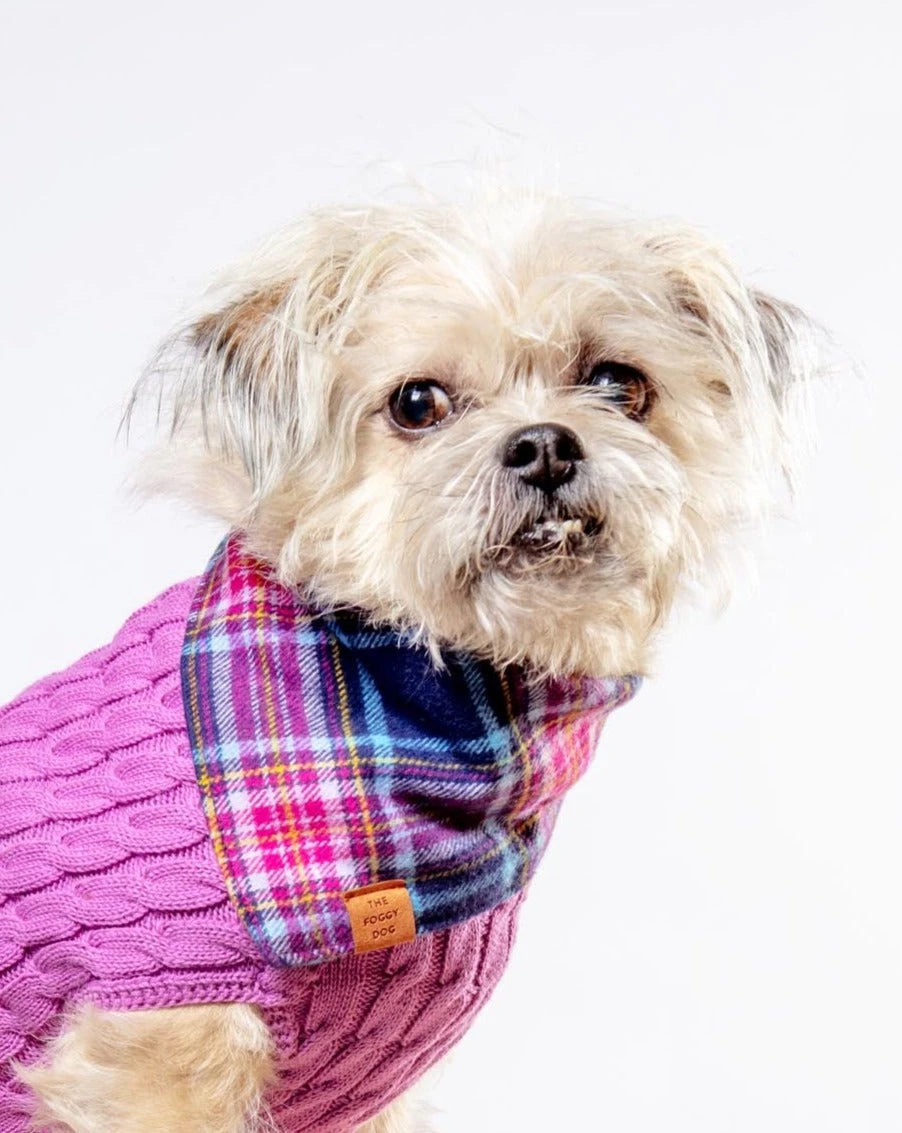 THE FOGGY DOG Camilla Flannel Plaid Dog Bandana (Made In The USA) 1 THE FOGGY DOG Camilla Flannel Plaid Dog Bandana (Made In The USA)