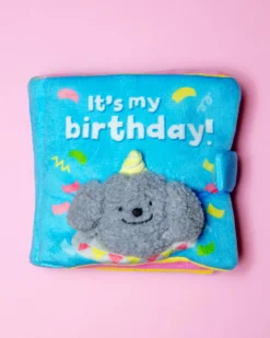 BITE ME My Birthday Dog Nosework Plush Book Toy